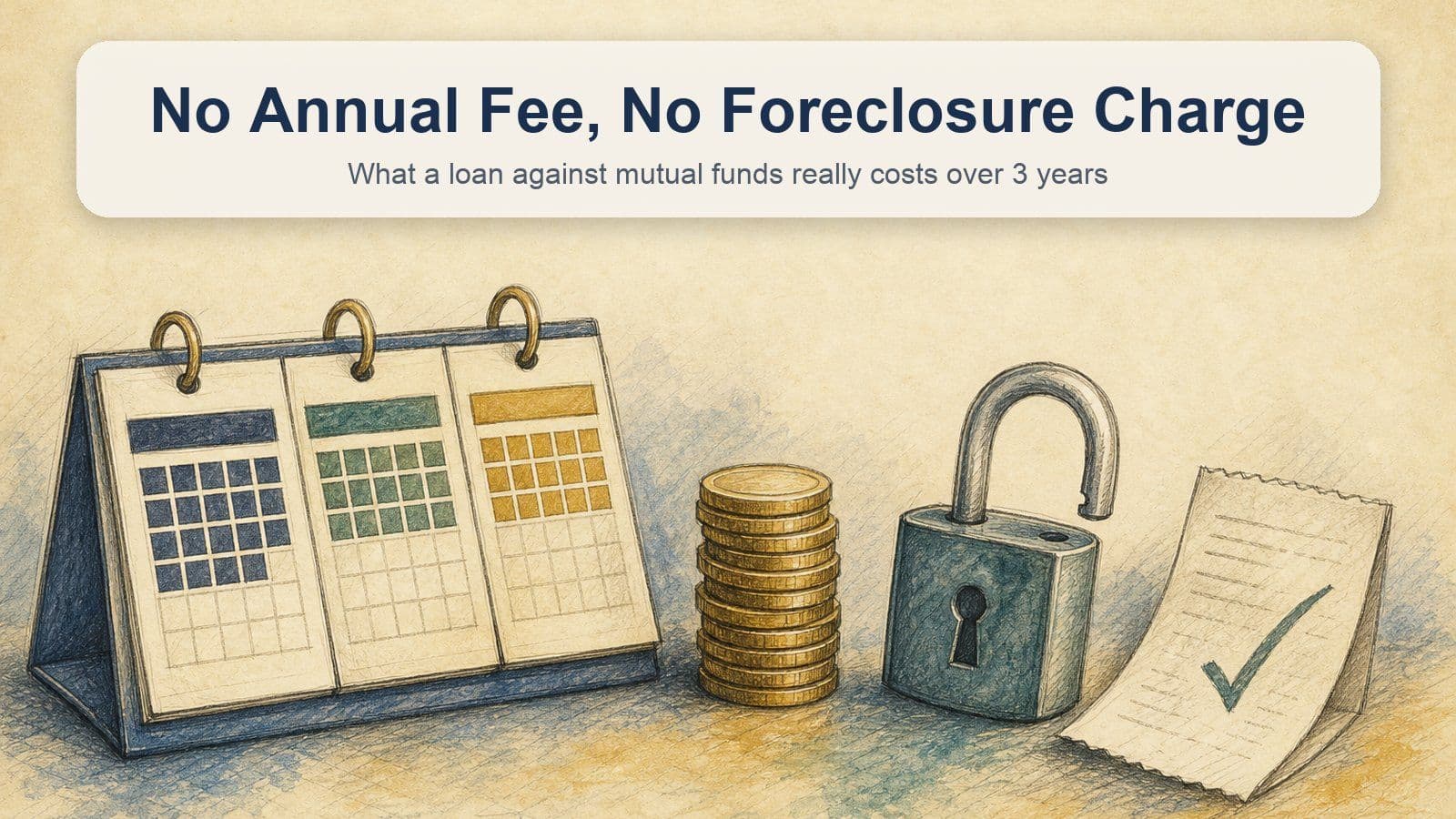 Loan Against Mutual Funds With No Annual Fee or Foreclosure