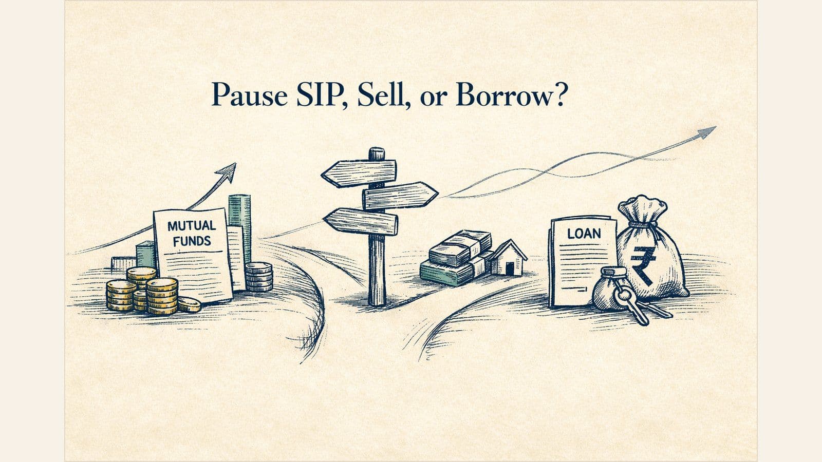 Should You Pause Your SIP, Redeem Mutual Funds, or Borrow Against Them?